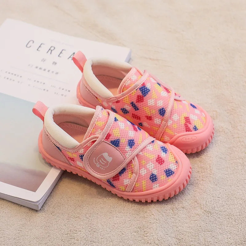 Baby Girls Boys Shoes Children Barefoot Sneakers Breathable Mesh Kids Toddler Shoes Anti Slip Soft Sole Infant Lightweight Shoes