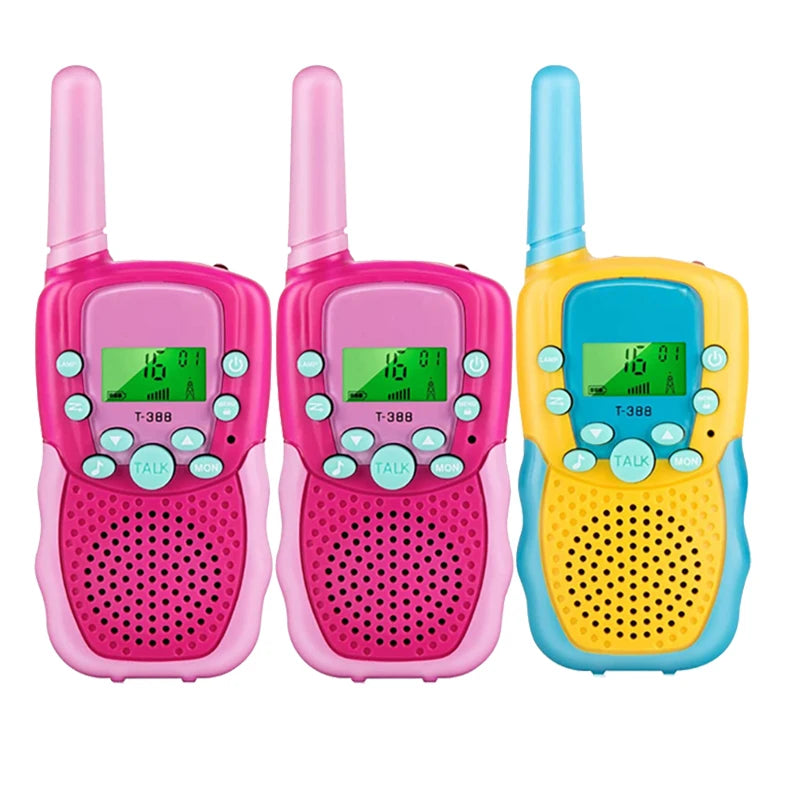 Kids Walkie Talkie Set Range Extending Set of 2 or 3 for Camping or Birthday Toys Handheld Kids Walky Talky Outdoor Toys
