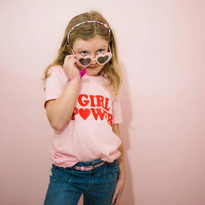Girl Power Kids Tshirts Summer Short Sleeve Female T-shirts Girls Fashion Tee Shirt Toddler Baby Casual Tops Clothes 1-12T