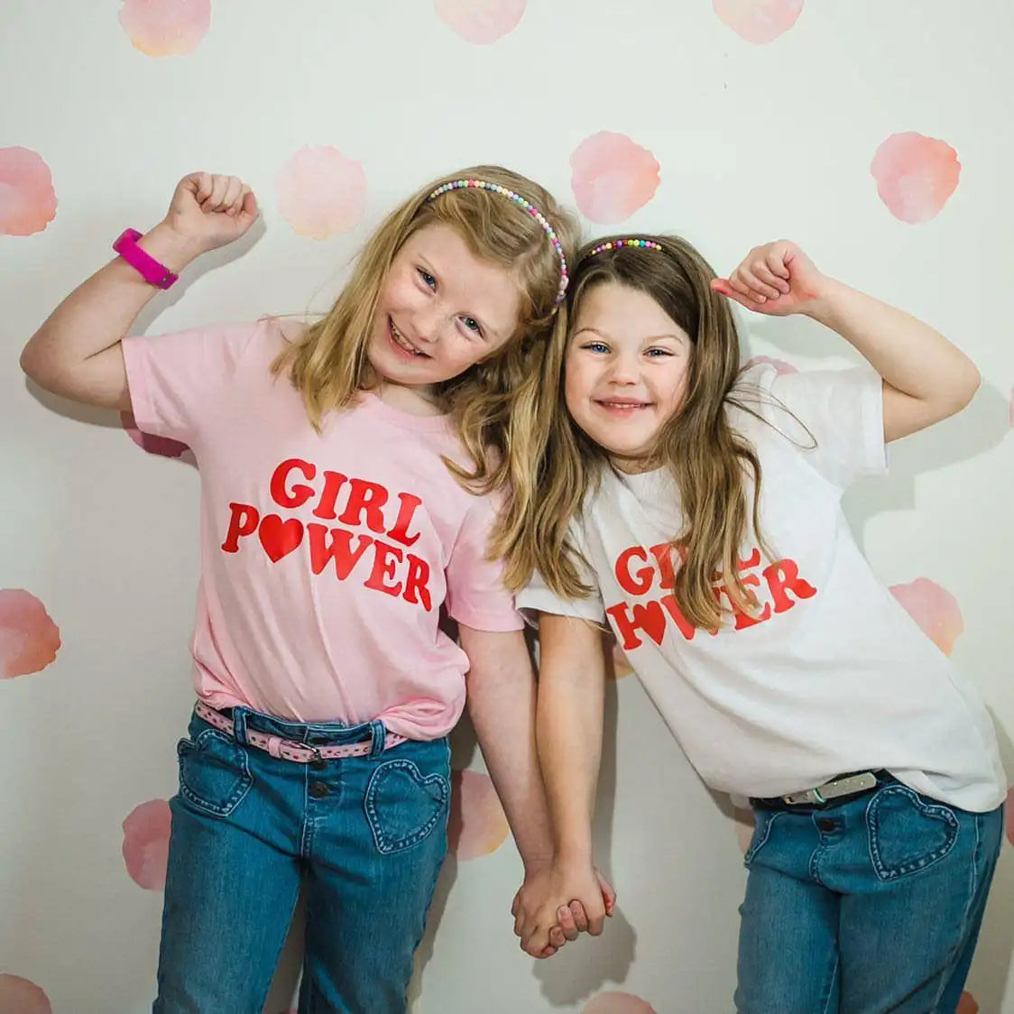 Girl Power Kids Tshirts Summer Short Sleeve Female T-shirts Girls Fashion Tee Shirt Toddler Baby Casual Tops Clothes 1-12T