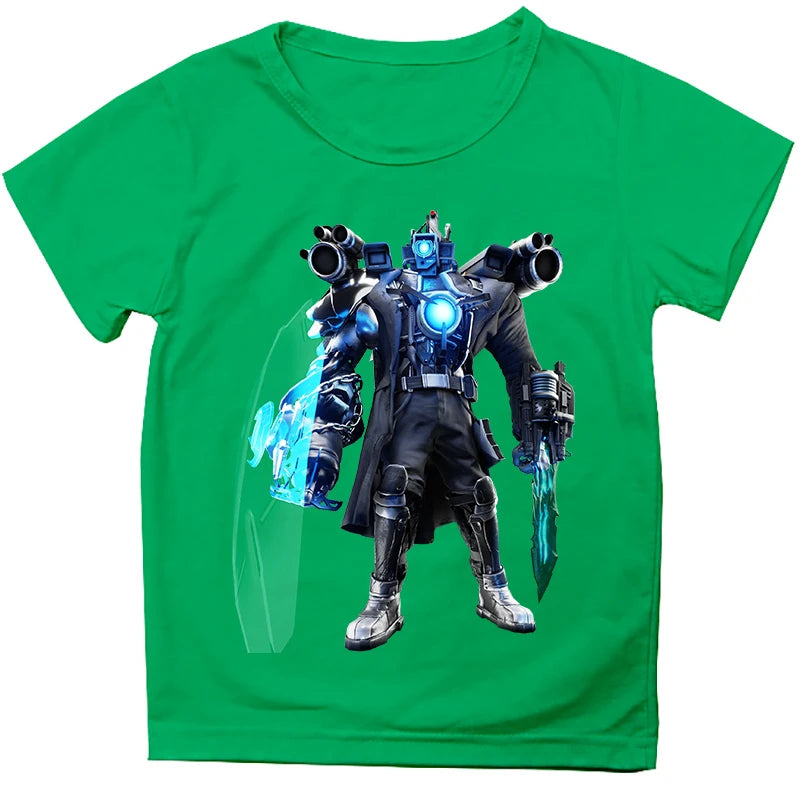 Fashion Skibidi Toilet Children T-shirts Cartoon Speakerman Printed Short Sleeve Tops Tees Funny Boys Girls T-Shirt Kids Clothes