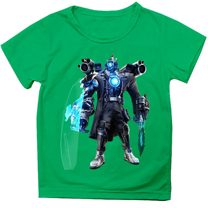 Fashion Skibidi Toilet Children T-shirts Cartoon Speakerman Printed Short Sleeve Tops Tees Funny Boys Girls T-Shirt Kids Clothes