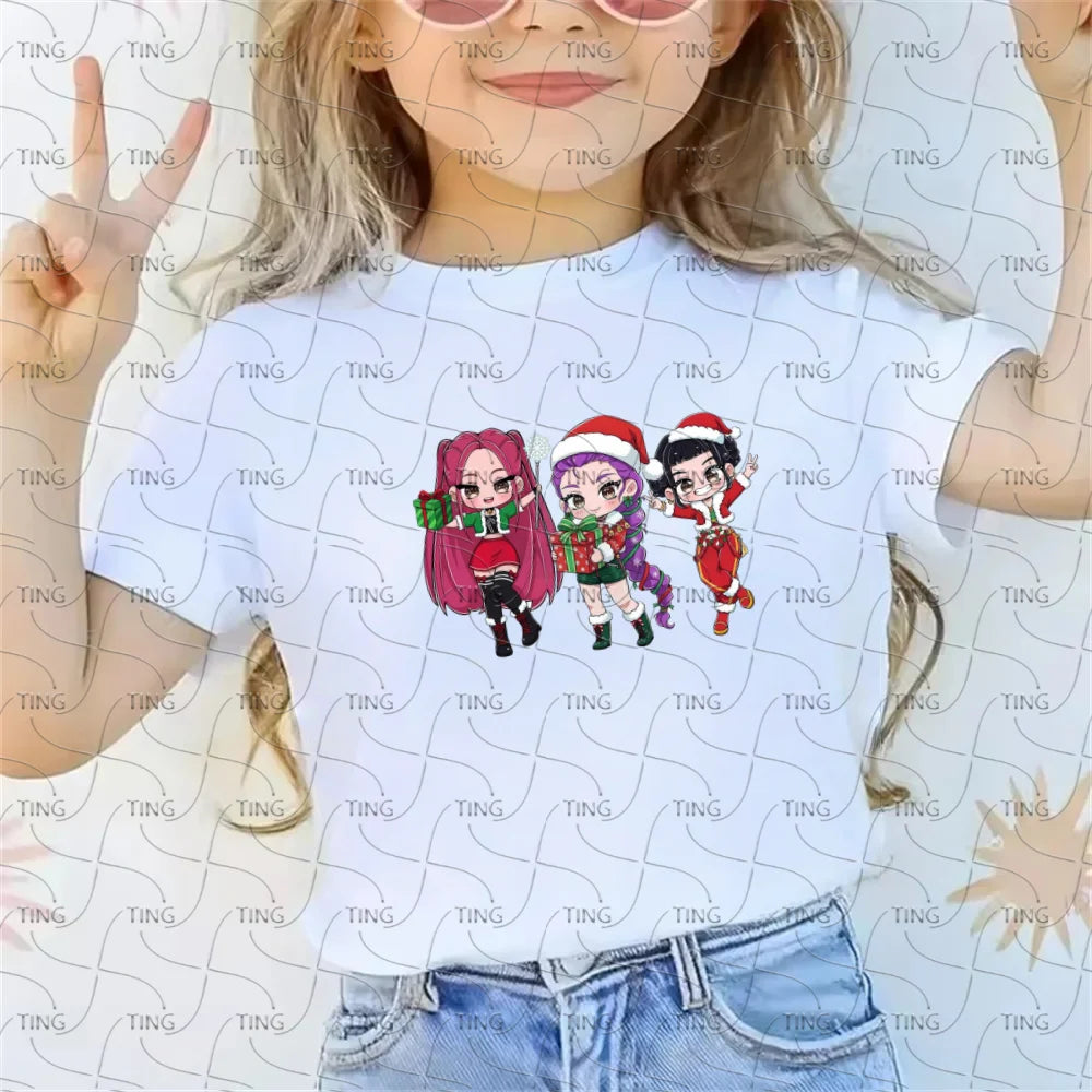 Kids Shirt Movie Boy Girls Christmas T-Shirt  Casual Breathable Print T Shirt Christmas Gift
