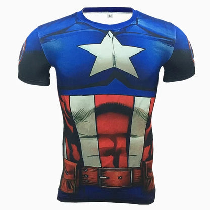 Kid's fitness T-shirt Men'S MMA Rashguard Bjj Gi Sports T-Shirt 3d Printed Quick Drying Short Sleeved Training Sportswear Top