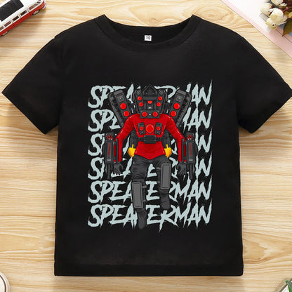 Kids T Shirts Game Skibidi Toilet Children Clothing Boys Cartoon Speakerman T-shirt Summer Casual Short Sleeve Tee Girls Tops