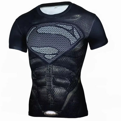 Kid's fitness T-shirt Men'S MMA Rashguard Bjj Gi Sports T-Shirt 3d Printed Quick Drying Short Sleeved Training Sportswear Top