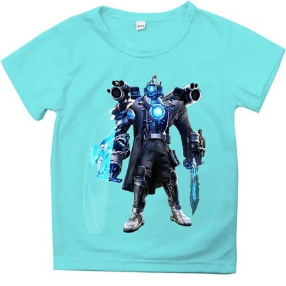 Fashion Skibidi Toilet Children T-shirts Cartoon Speakerman Printed Short Sleeve Tops Tees Funny Boys Girls T-Shirt Kids Clothes