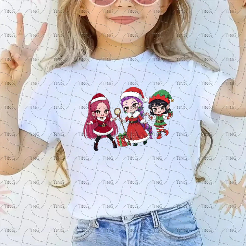Kids Shirt Movie Boy Girls Christmas T-Shirt  Casual Breathable Print T Shirt Christmas Gift