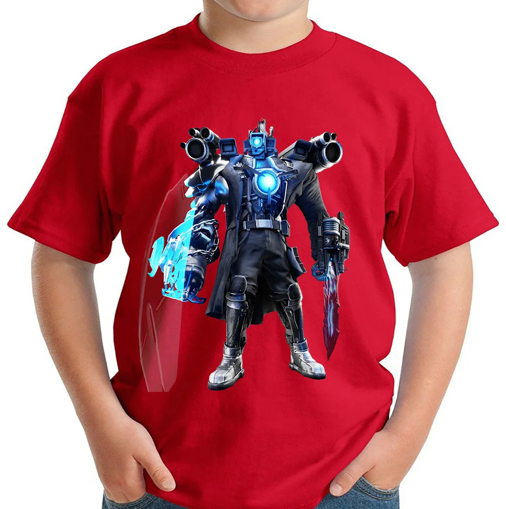 Fashion Skibidi Toilet Children T-shirts Cartoon Speakerman Printed Short Sleeve Tops Tees Funny Boys Girls T-Shirt Kids Clothes