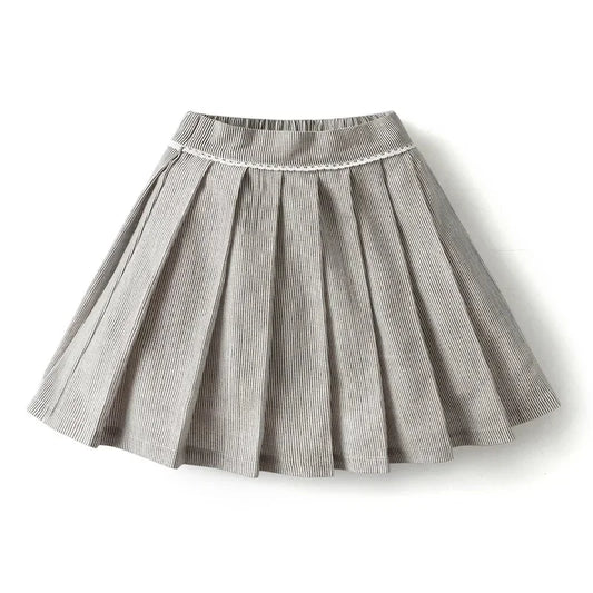Children Girls Pinstripe Skirt Clothes Casual Kids Girl Striped High Quality Fashion Boutique Summer Teenager Kid Skirts