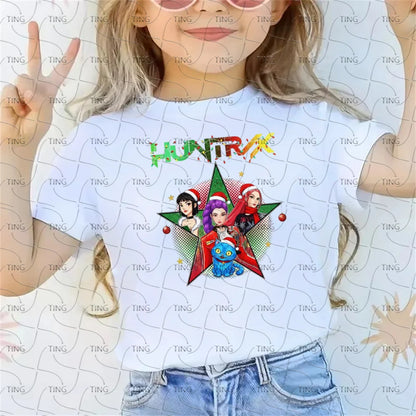 Kids Shirt Movie Boy Girls Christmas T-Shirt  Casual Breathable Print T Shirt Christmas Gift