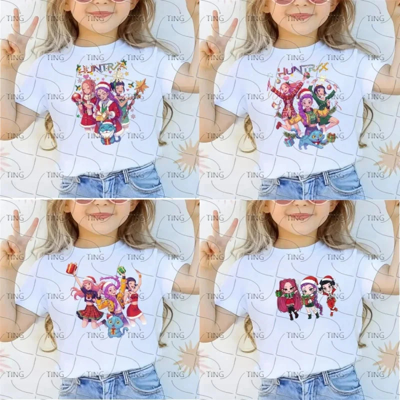 Kids Shirt Movie Boy Girls Christmas T-Shirt  Casual Breathable Print T Shirt Christmas Gift