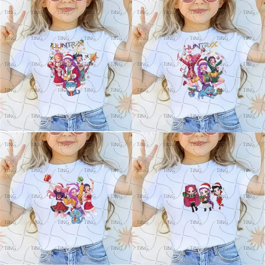 Kids Shirt Movie Boy Girls Christmas T-Shirt  Casual Breathable Print T Shirt Christmas Gift
