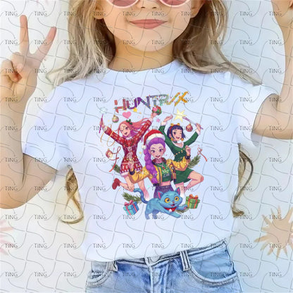 Kids Shirt Movie Boy Girls Christmas T-Shirt  Casual Breathable Print T Shirt Christmas Gift