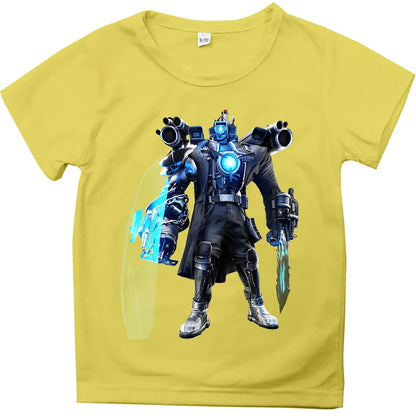 Fashion Skibidi Toilet Children T-shirts Cartoon Speakerman Printed Short Sleeve Tops Tees Funny Boys Girls T-Shirt Kids Clothes