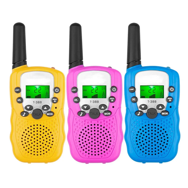 Kids Walkie Talkie Set Range Extending Set of 2 or 3 for Camping or Birthday Toys Handheld Kids Walky Talky Outdoor Toys