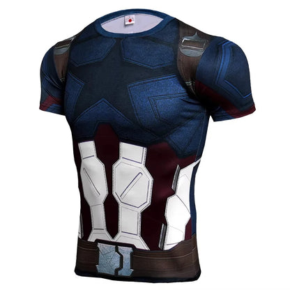 Kid's fitness T-shirt Men'S MMA Rashguard Bjj Gi Sports T-Shirt 3d Printed Quick Drying Short Sleeved Training Sportswear Top