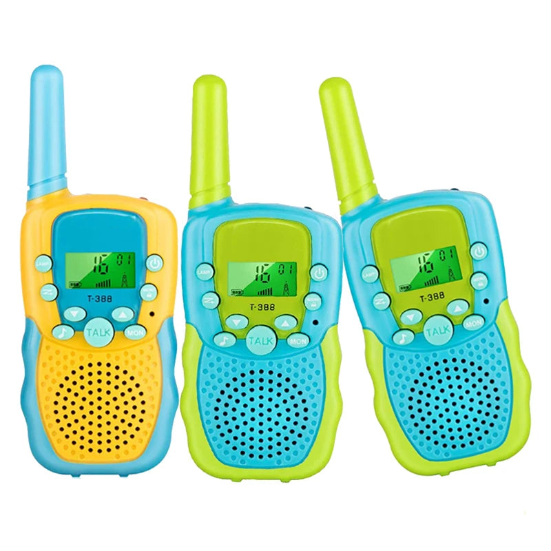 Kids Walkie Talkie Set Range Extending Set of 2 or 3 for Camping or Birthday Toys Handheld Kids Walky Talky Outdoor Toys