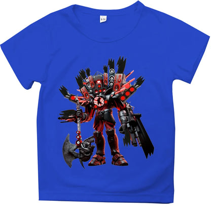 Fashion Skibidi Toilet Children T-shirts Cartoon Speakerman Printed Short Sleeve Tops Tees Funny Boys Girls T-Shirt Kids Clothes