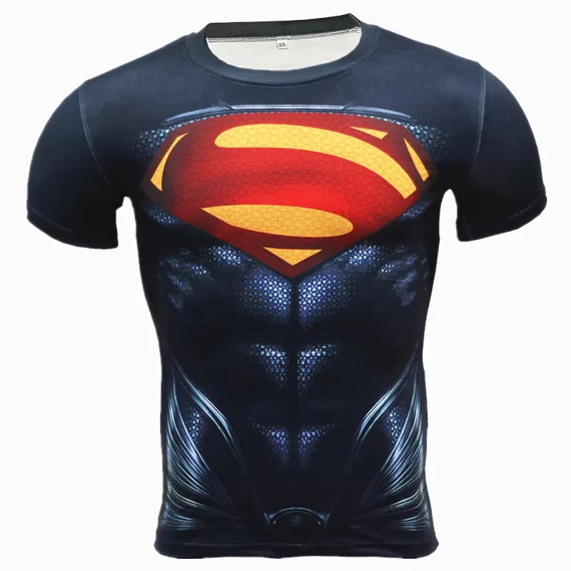 Kid's fitness T-shirt Men'S MMA Rashguard Bjj Gi Sports T-Shirt 3d Printed Quick Drying Short Sleeved Training Sportswear Top