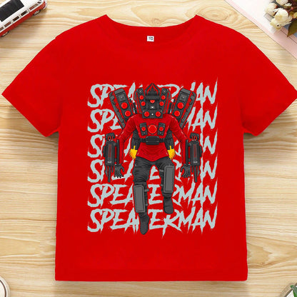 Kids T Shirts Game Skibidi Toilet Children Clothing Boys Cartoon Speakerman T-shirt Summer Casual Short Sleeve Tee Girls Tops