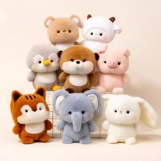 Cute Animal Kawaii Plush Toys Stuffed Animals Doll Ornaments Companion Doll Birthday Christmas Gifts Soft Kid Sleeping Companion