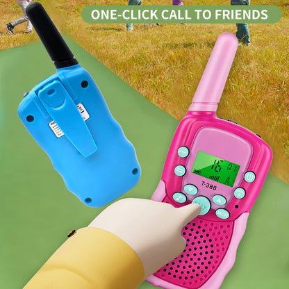 Kids Walkie Talkie Set Range Extending Set of 2 or 3 for Camping or Birthday Toys Handheld Kids Walky Talky Outdoor Toys