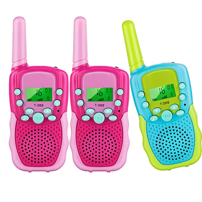 Kids Walkie Talkie Set Range Extending Set of 2 or 3 for Camping or Birthday Toys Handheld Kids Walky Talky Outdoor Toys