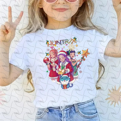 Kids Shirt Movie Boy Girls Christmas T-Shirt  Casual Breathable Print T Shirt Christmas Gift