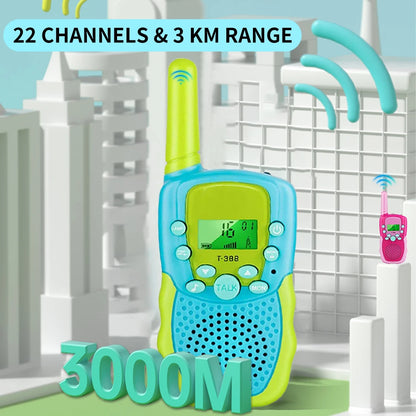 Kids Walkie Talkie Set Range Extending Set of 2 or 3 for Camping or Birthday Toys Handheld Kids Walky Talky Outdoor Toys