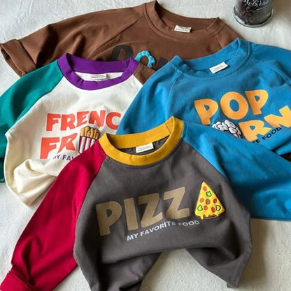 Children T Shirts  Autumn T-shirt for Kids Long Sleeve Girls Tops Boys Tees 1-10years School Baby Blouse Toddler Outerwear