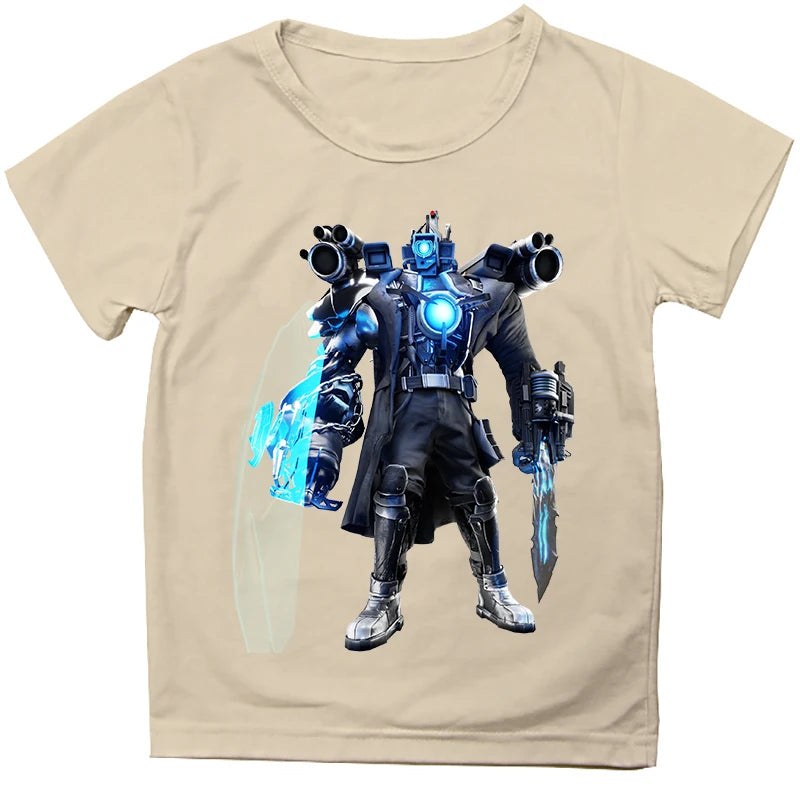 Fashion Skibidi Toilet Children T-shirts Cartoon Speakerman Printed Short Sleeve Tops Tees Funny Boys Girls T-Shirt Kids Clothes