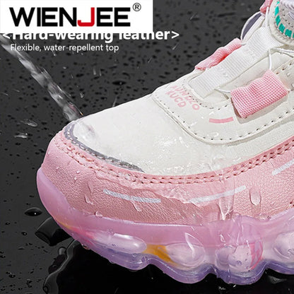 New Anti-skid Leather Kids Sneakers for 5-16Years Girls Casual Walking Footwear Non Slip Children Boys Sport Running Sneaker