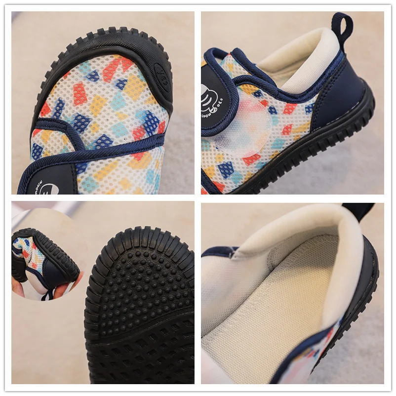 Baby Girls Boys Shoes Children Barefoot Sneakers Breathable Mesh Kids Toddler Shoes Anti Slip Soft Sole Infant Lightweight Shoes