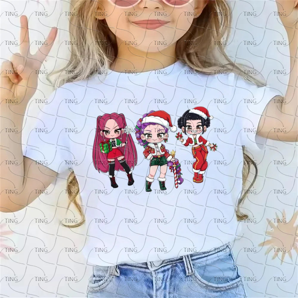 Kids Shirt Movie Boy Girls Christmas T-Shirt  Casual Breathable Print T Shirt Christmas Gift