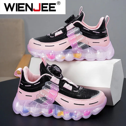 New Anti-skid Leather Kids Sneakers for 5-16Years Girls Casual Walking Footwear Non Slip Children Boys Sport Running Sneaker