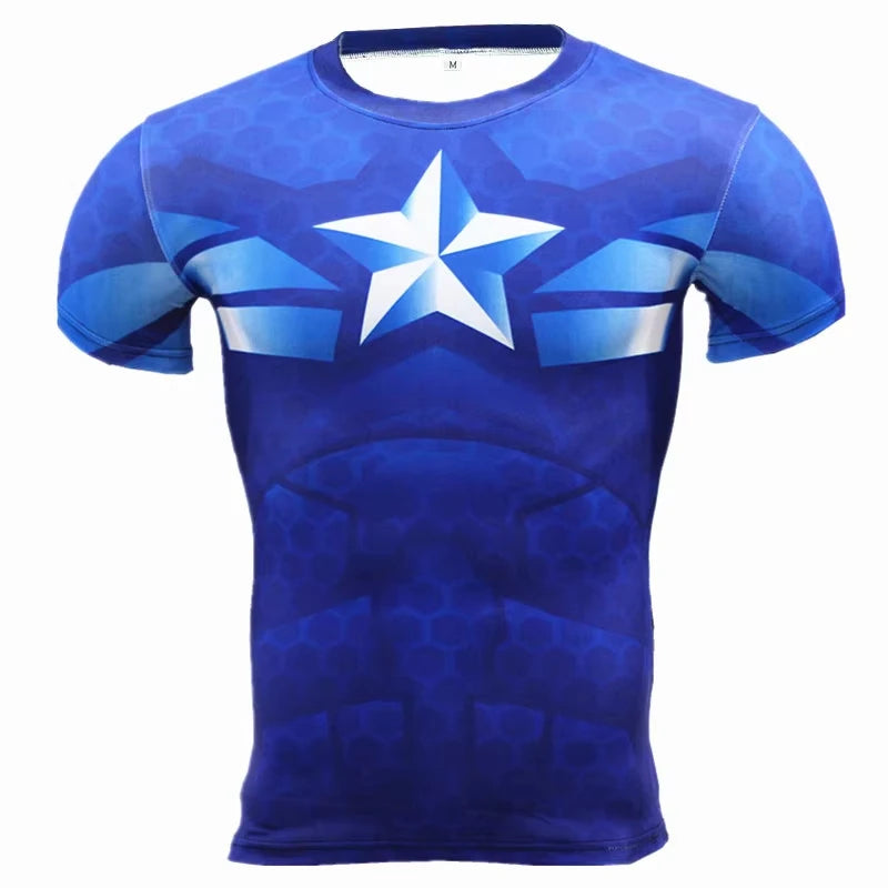 Kid's fitness T-shirt Men'S MMA Rashguard Bjj Gi Sports T-Shirt 3d Printed Quick Drying Short Sleeved Training Sportswear Top