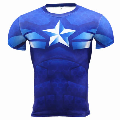Kid's fitness T-shirt Men'S MMA Rashguard Bjj Gi Sports T-Shirt 3d Printed Quick Drying Short Sleeved Training Sportswear Top
