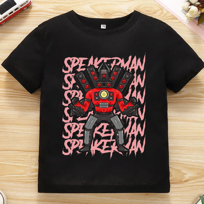 Kids T Shirts Game Skibidi Toilet Children Clothing Boys Cartoon Speakerman T-shirt Summer Casual Short Sleeve Tee Girls Tops