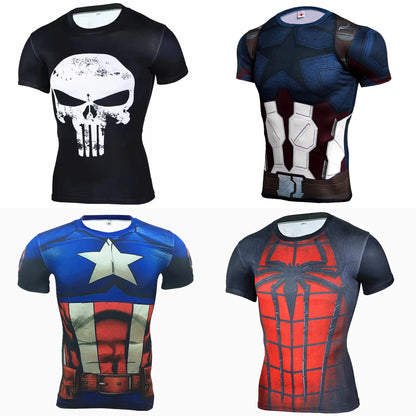 Kid's fitness T-shirt Men'S MMA Rashguard Bjj Gi Sports T-Shirt 3d Printed Quick Drying Short Sleeved Training Sportswear Top
