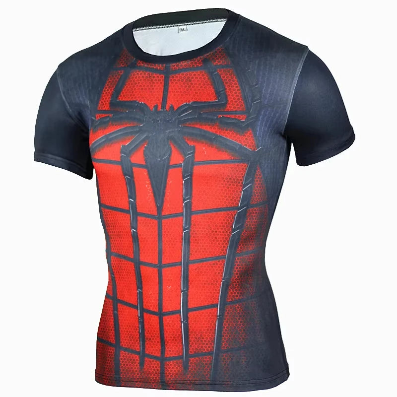 Kid's fitness T-shirt Men'S MMA Rashguard Bjj Gi Sports T-Shirt 3d Printed Quick Drying Short Sleeved Training Sportswear Top
