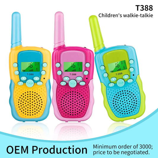 Kids Walkie Talkie Set Range Extending Set of 2 or 3 for Camping or Birthday Toys Handheld Kids Walky Talky Outdoor Toys